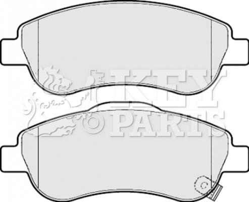 Key Parts KBP2074 - Bremžu uzliku kompl., Disku bremzes ps1.lv