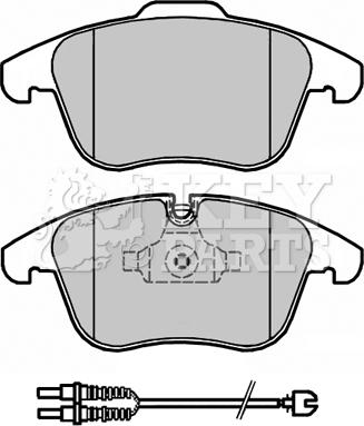 Key Parts KBP2184 - Bremžu uzliku kompl., Disku bremzes ps1.lv