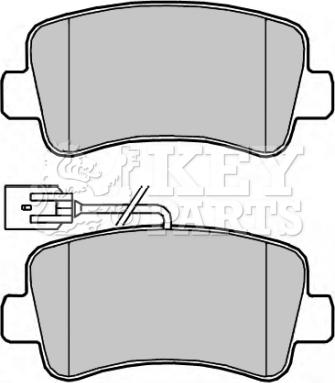 Key Parts KBP2267 - Bremžu uzliku kompl., Disku bremzes ps1.lv