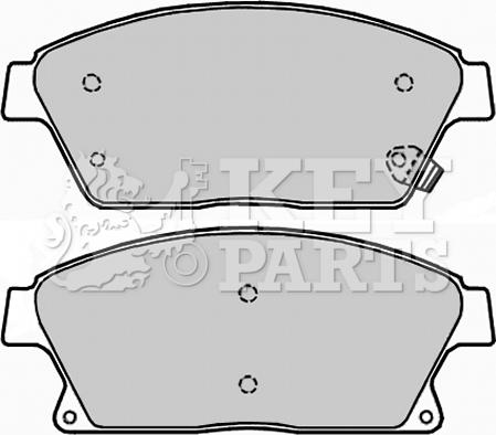 Key Parts KBP2228 - Bremžu uzliku kompl., Disku bremzes ps1.lv