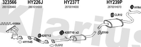 Klarius 450213U - Izplūdes gāzu sistēma ps1.lv