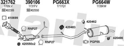 Klarius 630969U - Izplūdes gāzu sistēma ps1.lv