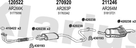 Klarius 030231E - Izplūdes gāzu sistēma ps1.lv