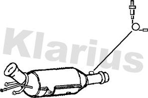 Klarius 390106 - Nosēdumu / Daļiņu filtrs, Izplūdes gāzu sistēma ps1.lv