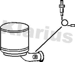 Klarius 390253 - Nosēdumu / Daļiņu filtrs, Izplūdes gāzu sistēma ps1.lv