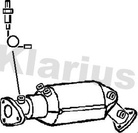 Klarius 390228 - Nosēdumu / Daļiņu filtrs, Izplūdes gāzu sistēma ps1.lv