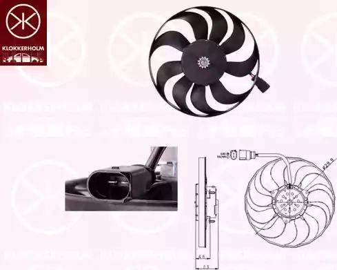 Klokkerholm 95452601 - Ventilators, Motora dzesēšanas sistēma ps1.lv