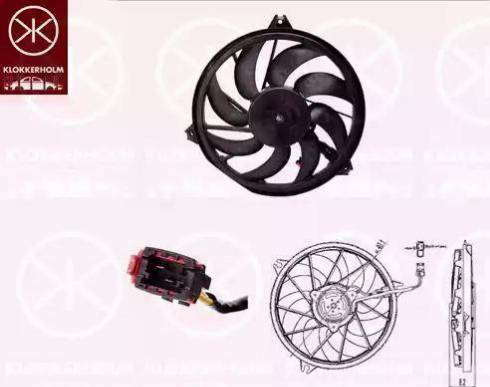 Klokkerholm 55072602 - Ventilators, Motora dzesēšanas sistēma ps1.lv