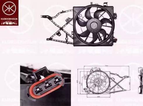 Klokkerholm 50772602 - Ventilators, Motora dzesēšanas sistēma ps1.lv