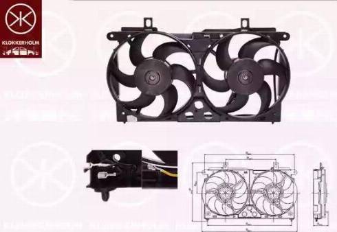 Klokkerholm 05182601 - Ventilators, Motora dzesēšanas sistēma ps1.lv