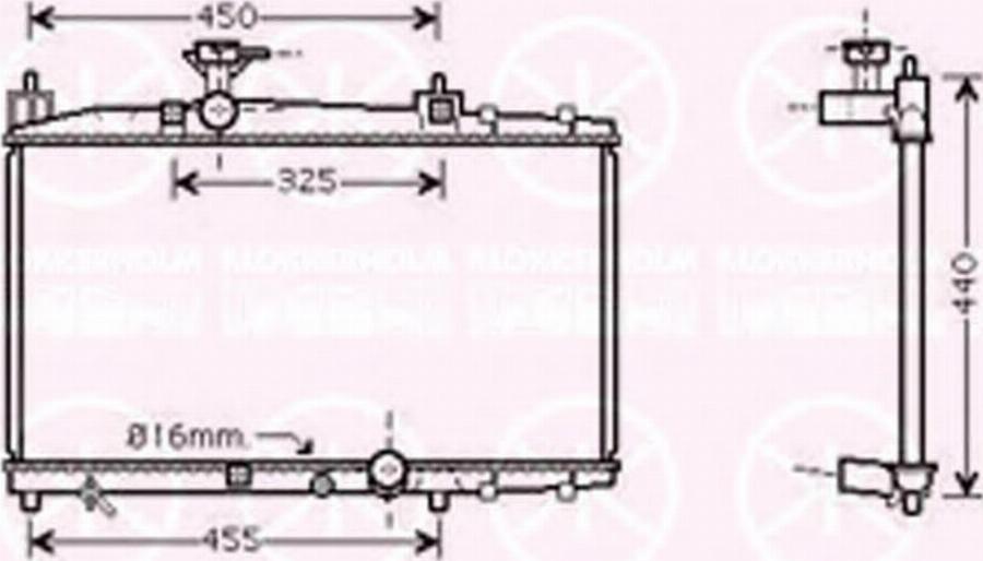 Klokkerholm 8109302317 - Radiators, Motora dzesēšanas sistēma ps1.lv