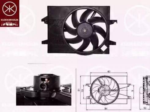 Klokkerholm 25642603 - Ventilators, Motora dzesēšanas sistēma ps1.lv