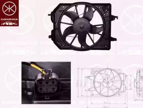 Klokkerholm 25322606 - Ventilators, Motora dzesēšanas sistēma ps1.lv