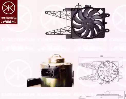 Klokkerholm 2023307523 - Ventilators, Motora dzesēšanas sistēma ps1.lv