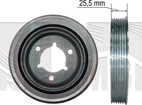 KM International FI16390 - Piedziņas skriemelis, Kloķvārpsta ps1.lv