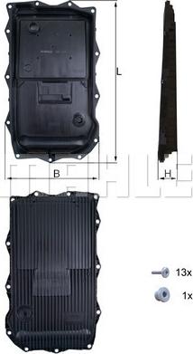 KNECHT HX 184 KIT - Eļļas vācele, Automātiskā pārnesumkārba ps1.lv