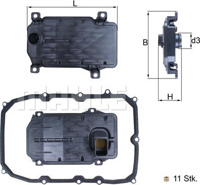 KNECHT HX 187 KIT - Hidrofiltrs, Automātiskā pārnesumkārba ps1.lv