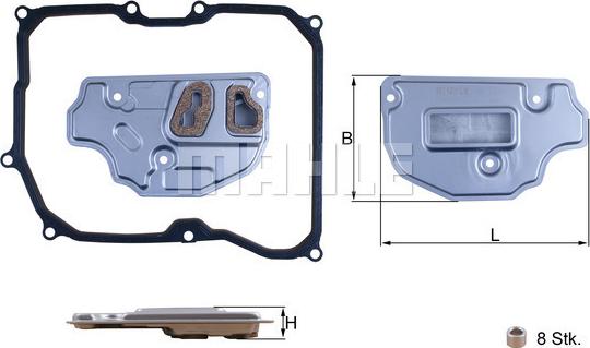 KNECHT HX 256D - Hidrofiltrs, Automātiskā pārnesumkārba ps1.lv