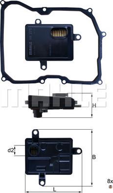 KNECHT HX 275D - Hidrofiltrs, Automātiskā pārnesumkārba ps1.lv