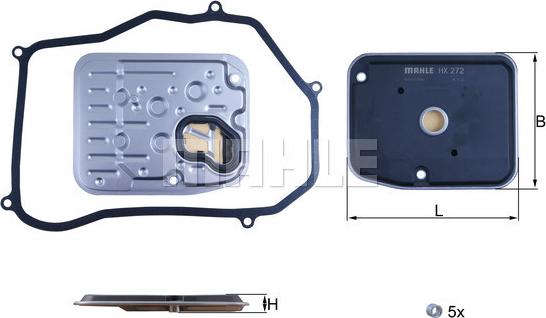 KNECHT HX 272D - Hidrofiltrs, Automātiskā pārnesumkārba ps1.lv