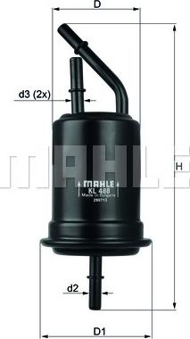 KNECHT KL 488 - Degvielas filtrs ps1.lv