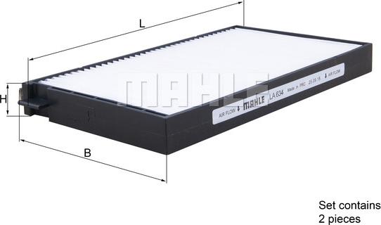 KNECHT LA 634/S - Filtrs, Salona telpas gaiss ps1.lv