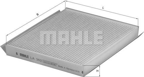 KNECHT LA 362 - Filtrs, Salona telpas gaiss ps1.lv