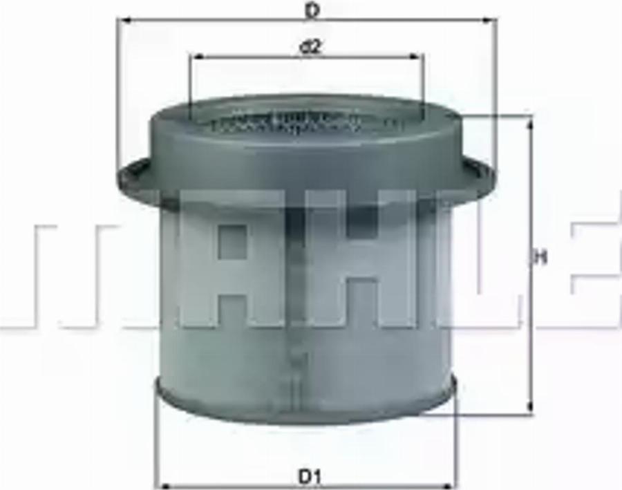 KNECHT LX 671 - Gaisa filtrs ps1.lv