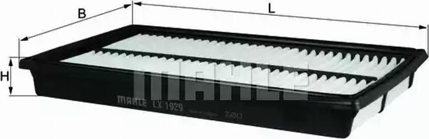 KNECHT LX 1929 - Gaisa filtrs ps1.lv