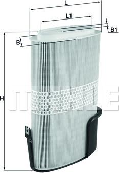 KNECHT LX 1009/6 - Gaisa filtrs ps1.lv