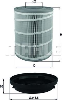 KNECHT LX 3480 KIT - Gaisa filtrs ps1.lv