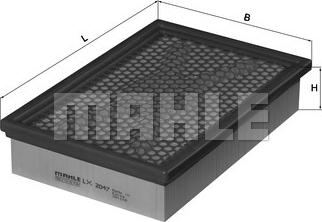 KNECHT LX 2047 - Gaisa filtrs ps1.lv