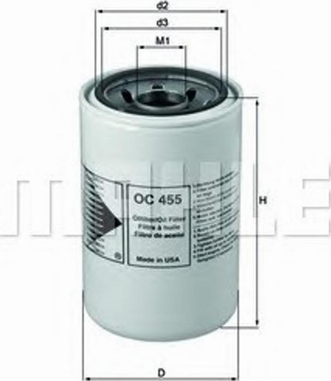 KNECHT OC 455 - Eļļas filtrs ps1.lv