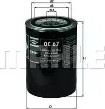 KNECHT OC 67 - Eļļas filtrs ps1.lv