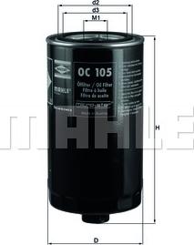 KNECHT OC 105 - Eļļas filtrs ps1.lv
