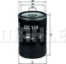 KNECHT OC 110 - Eļļas filtrs ps1.lv