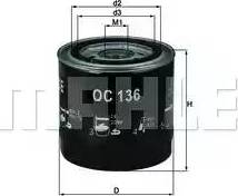 KNECHT OC136 - Eļļas filtrs ps1.lv