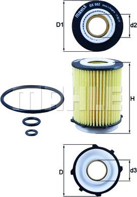 KNECHT OX 982D - Eļļas filtrs ps1.lv