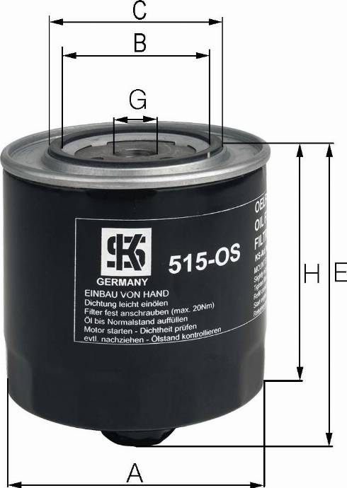 Kolbenschmidt 50013512 - Eļļas filtrs ps1.lv