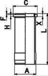 Kolbenschmidt 90632961 - Remkomplekts, Virzulis / Cilindra čaula ps1.lv