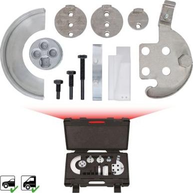 KS Tools 150.3180 - Montāžas komplekts, Ķīļrievu siksna ps1.lv