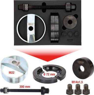 KS Tools 150.2145 - Montāžas instrumentu komplekts, Riteņa rumba / gultnis ps1.lv