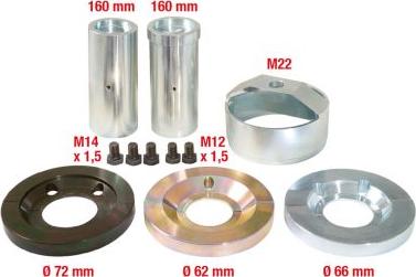 KS Tools 150.2130 - Montāžas instrumentu komplekts, Riteņa rumba / gultnis ps1.lv