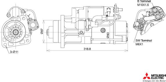 KUTNAK AUTOMOTIVE 723498M - Starteris ps1.lv