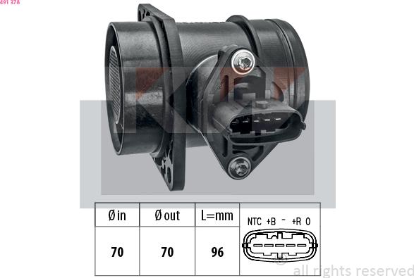 KW 491 378 - Gaisa masas mērītājs ps1.lv