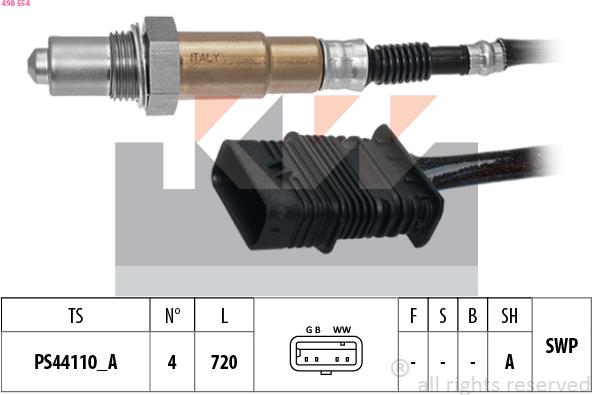 KW 498 554 - Lambda zonde ps1.lv