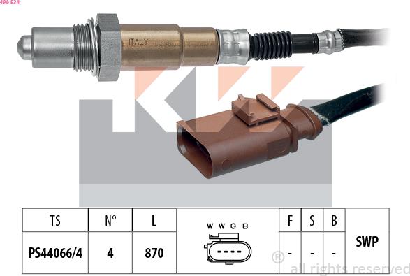 KW 498 534 - Lambda zonde ps1.lv