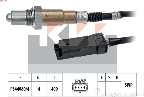 KW 498 196 - Lambda zonde ps1.lv