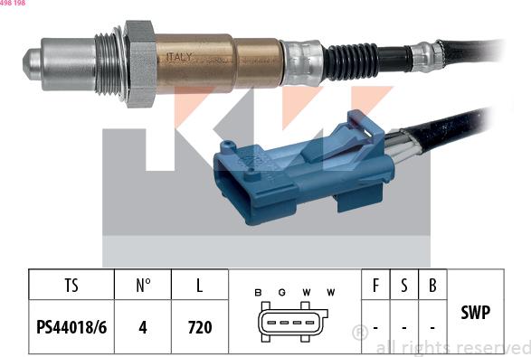 KW 498 198 - Lambda zonde ps1.lv