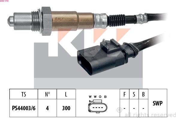 KW 498 170 - Lambda zonde ps1.lv